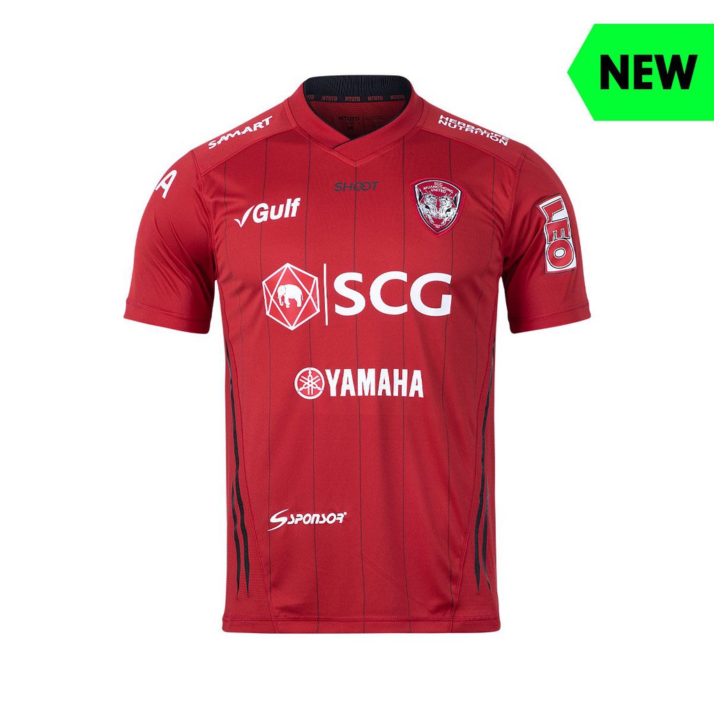 เสื้อแข่งเมืองทองยูไนเต็ด 2020 ชุดเหย้า สีแดง ของแท้จากสโมสร Muangthong United