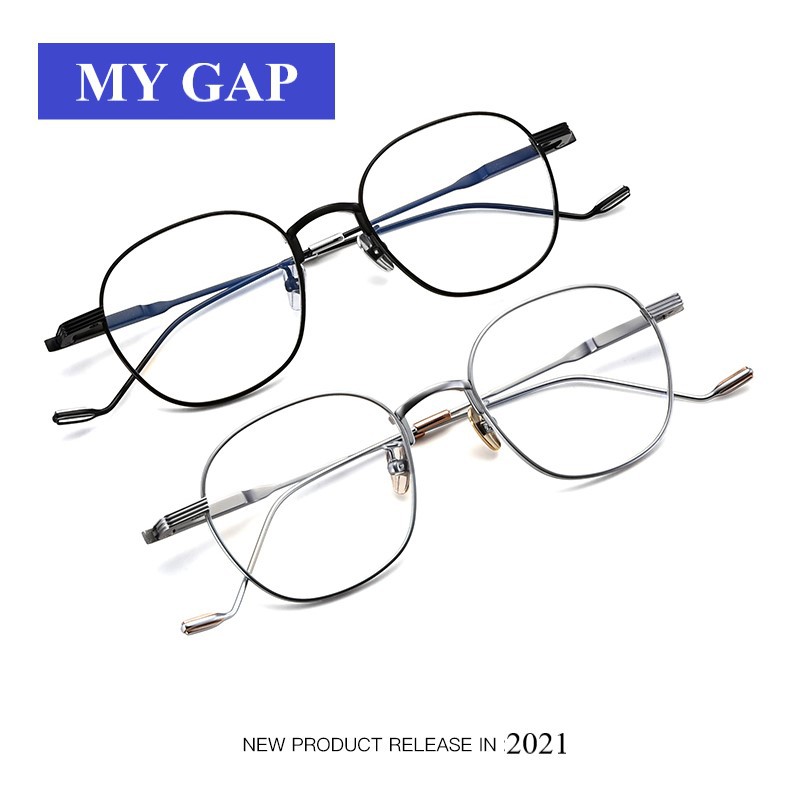 กรอบแว่นตา ทรงกลม บาง สีแฟชั่น เหมาะกับคนหน้าเล็ก 2056