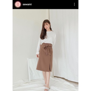 sewami Sammy skirt สีน้ำตาล walnut size M