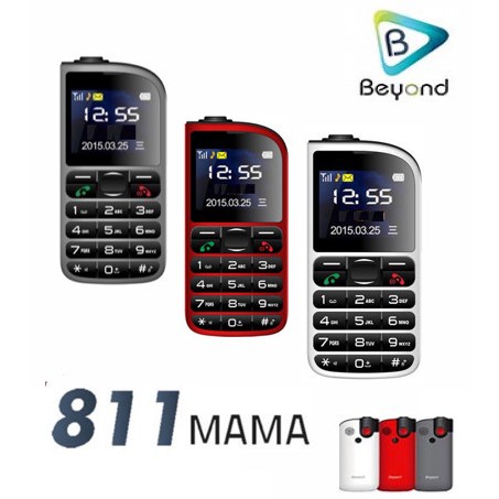 โทรศัพท์ปุ่มกด Beyond 811 Mama 3G เครื่องประกันศูนย์ ใช้ง่ายปุ่มกดใหญ่