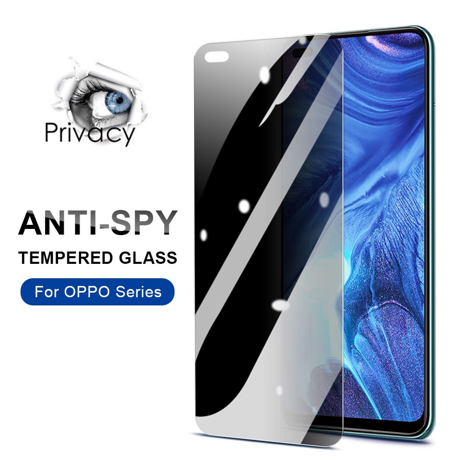 ฟิล์มป้องกันความเป็นส่วนตัว (ฟิล์มกันเสือก) สำหรับ OPPO F5 F9 F11 Pro A73 A96 A95 A76 A77 A54 A74 5G A3S A5S A91 A92 A94 A52 A15 A15S A53 A16 A93 A12 A12e A31 A16K A33 A5 A9 2020 Reno 2 3 4 5 4F 2F 6 6Z 7 Pro 7Z 5G