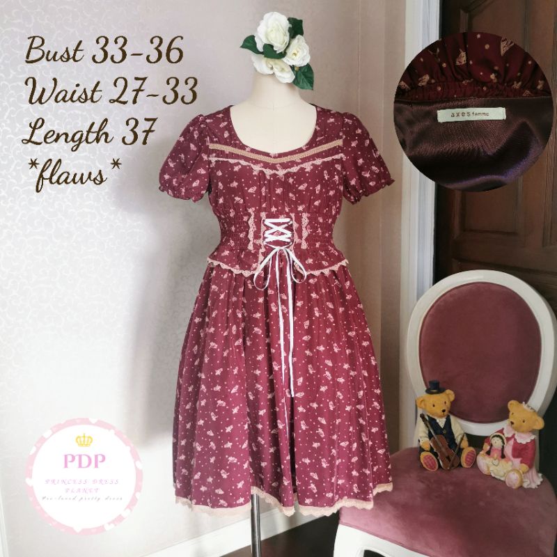 Axes Femme เดรสสีแดง