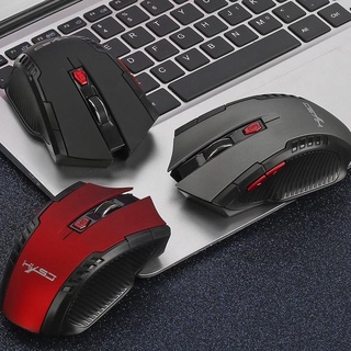 เมาส์เกมมิ่ง 6ปุ่ม 2.4GHz Wireless 2400DPI  สำหรับ PC