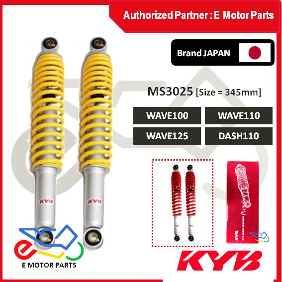 WAVE100 110 WAVE125 DASH 110 SHOCK ABSORBER SUSPENSION PENYERAP HENTAKAN MONOSHOCK HONDA WAVE KYB - 