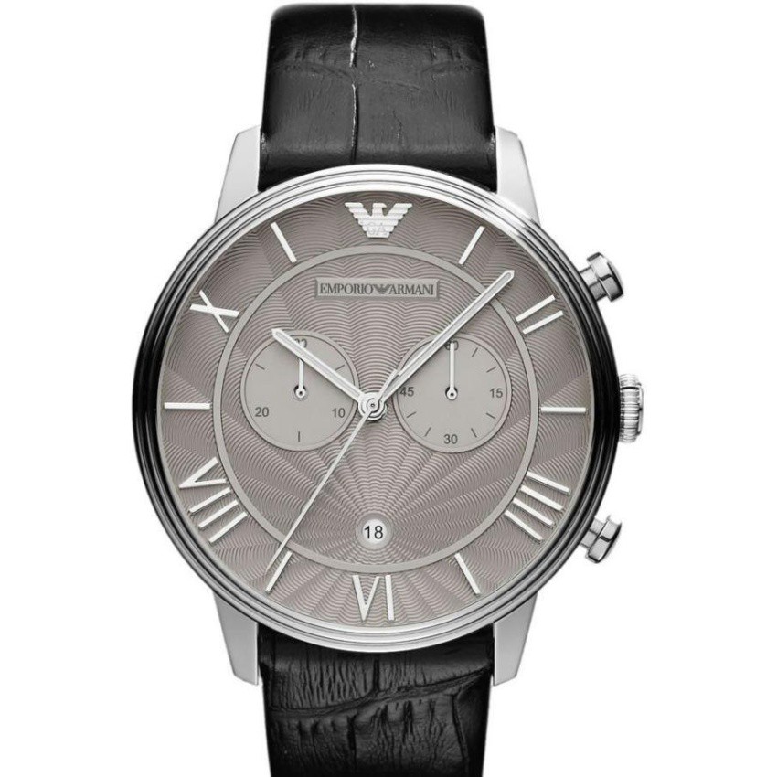 นาฬิกาข้อมือผู้ชาย Emporio Armani Stainless Steel Case CrocodileMineral AR1615