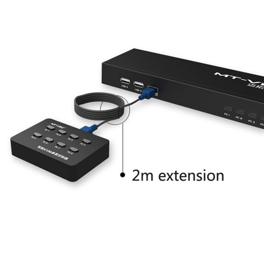 KVM Switch 8 Port USB2.0 รุ่น MT-801UK-L ส่งจากไทย ราคา ถูกที่สุด ดีลบีเคเค แกลเลอรีภาพที่ 4
