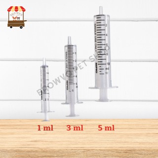 Nipro Syringe ไซริงค์ฉีดยาพลาสติก ยี่ห้อ นิโปร 1ml. 3ml. 5ml.