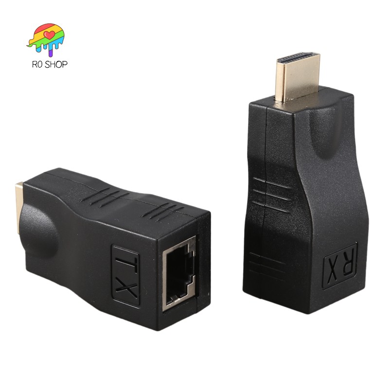 4K 3D HDMI 1.4 30M Extender ถึง RJ45 Over Cat 5e/6 เครือข่าย LAN Ethernet อะแดปเตอร์