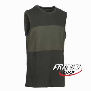 [พร้อมส่ง] เสื้อกล้ามออกกำลังกายสำหรับผู้ชาย Mens Crew Neck Slim-Fit Cotton Fitness Tank Top Emotion