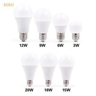 [Kuku] หลอดไฟ Led E14 3W 5W 7W 9W 12W 15W 18W 20W E27 Led สําหรับติดตกแต่งห้องนอนห้องนั่งเล่นห้องนอน 1 ชิ้น