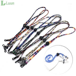 ⏩ สายคล้องแมส สายเชือกคล้องคอแบบปรับได้ สายคล้องหน้ากาก สายคล้องแมส ที่รองหน้ากากอนามัย Mask rope lanyard mask inner support【Luun】
