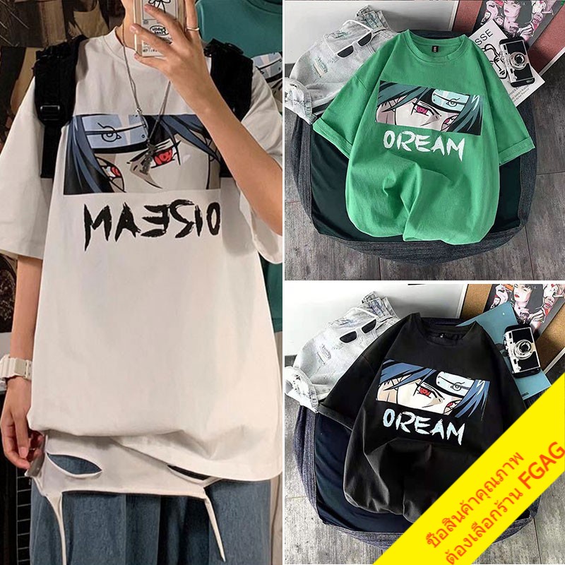 เสื้อคู่รักชายหญิง oversize เสื้อผ้าวินเทจผู้หญิงแฟชั่น เสื้อยืดโอเวอร์ไซส์เกาหลี ฮิปฮอป ลายการ์ตูนน่ารัก สตรีท xxl