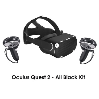 Quest 2 Accessories — Black Kit Cover and Head Strap