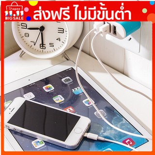ปลั๊กอะแดปเตอร์ชาร์จไฟติดผนังในบ้าน Triple USB AC Power ส่วนลด100 บาท โค้ด