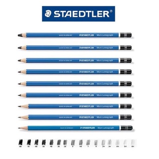 ดินสอลูโมกราฟstaedtler HB 2B 3B 4B 5B 6B EE ดินสอไม้ ของแท้