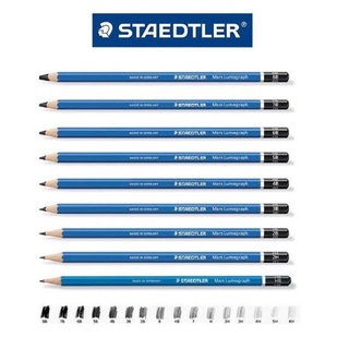 ดินสอลูโมกราฟstaedtler HB 2B 3B 4B 5B 6B EE ดินสอไม้ ของแท้