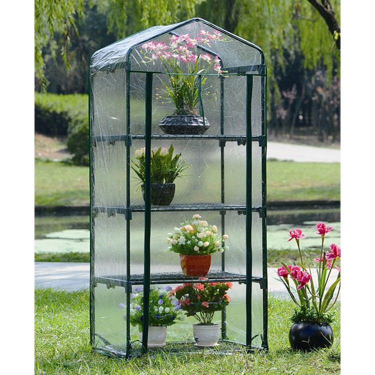 โรงเรือนปลูกพืช แคคตัส ขนาดเล็กพร้อมชั้นวาง ( Mini Greenhouse GR007 )