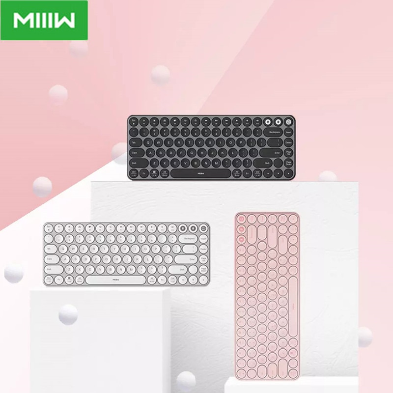 Xiaomi MIIIW Mini Bluetooth Dual Mode Keyboard 85 Keys 2.4GHz Multi System Wireless Keyboard For Off