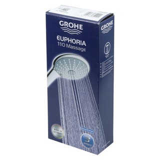 [ส่งฟรี] ฝักบัวสายอ่อน หัวฝักบัวสายอ่อน GROHE 27221000 สีโครม ฝักบัว ห้องน้ำ HAND SHOWER HEAD GROHE 27221000 CHROME