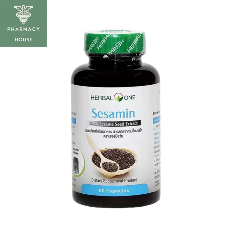 Herbal one sesamin 60 capsules งาดำ