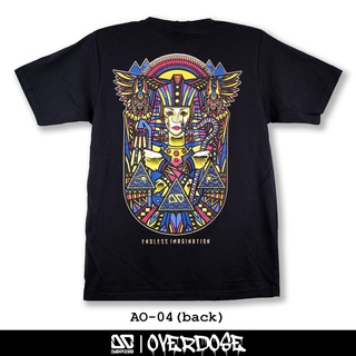 Overdose T-shirt เสื้อยืดคอกลม สีดำ รหัส AO-04(โอเวอโดส)