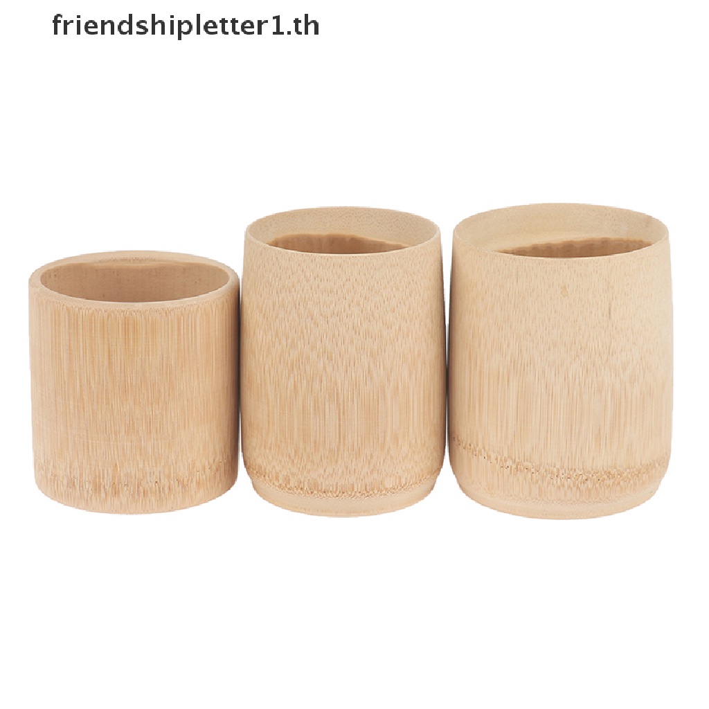 Shopee-5024th แก้วมักไม้ไผ่แกะสลัก สําหรับใส่เครื่องดื่ม ชา กาแฟ น้ําผลไม้ นม