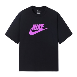 คอลูกเรือเสื้อยืดคอกลมNike ราคา เสื้อยืดแขนสั้นลําลอง ผ้าฝ้าย 100% พิมพ์ลาย ทรงหลวม พลัสไซซ์ แฟชั่นสําหรับผู้ชาย และผู้ห