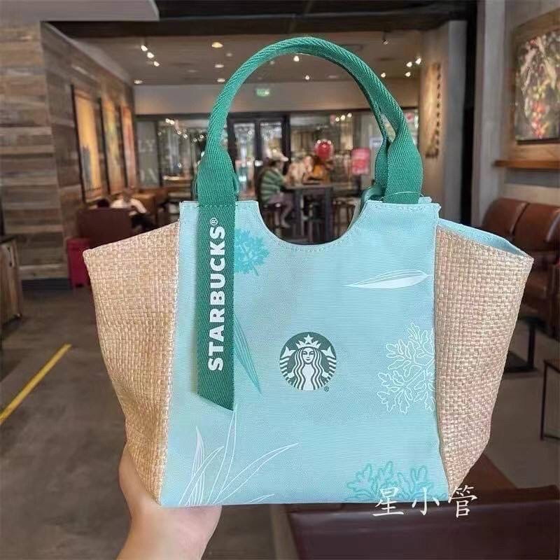 กระเป๋าshopping bag ลาย Stabucks