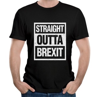 ROUND คอลูกเรือขายดี เสื้อยืดลําลอง แขนสั้น พิมพ์ลายมังงะ Outta Brexit สไตล์ยุโรป สําหรับผู้ชาย และผู้หญิง ทุกเพศ-4XL