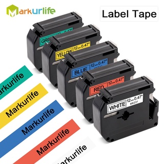 Label Tape for Brother MK 231 Tape mk-231 MK221 Black on White Label Tape 12mm for Brother Label Printer PT-80