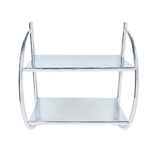 ชั้นแขวนติดผนัง 2 ชั้น MOYA 12010C สีโครม2-TIER SHELF UNIT MOYA 12010C CHROME