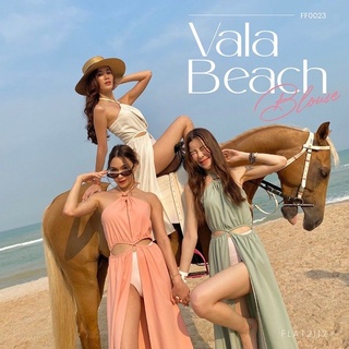 FLAT2112 FF0023 : VALA BEACH​ BLOUSE ไซส์​ XS​ สีม่วง