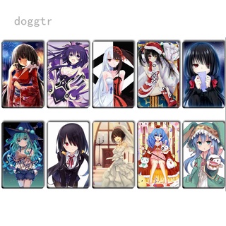 สติกเกอร์ ลายการ์ตูนอนิเมะ Date A Live Tooka Tokisaki Kurumi Yoshino สําหรับติดตกแต่งแล็ปท็อป รถจักรยานยนต์ สเก็ตบอร์ด กีตาร์ กระเป๋าเดินทาง กระเป๋าเดินทาง 10 ชิ้น