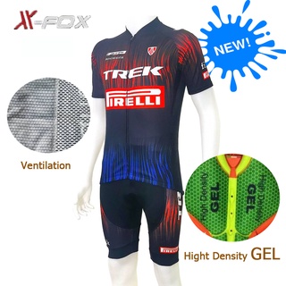 ชุดปั่นจักรยาน X-FOXลายทีมTREK Pirelli New