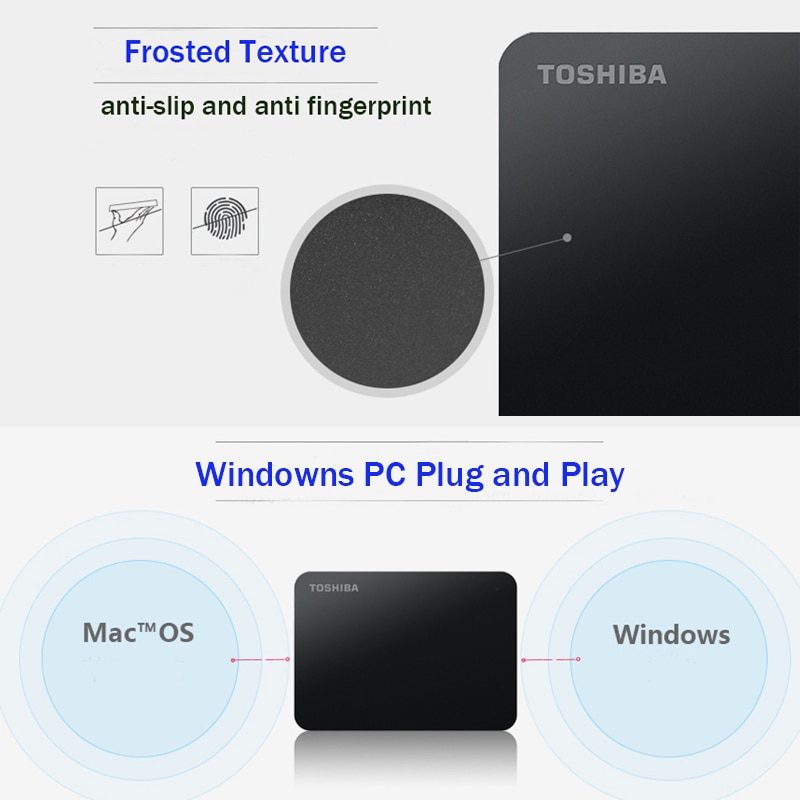 TOSHIBA Canvio Basics 3.0 Portable Hard Drive 1TB 2TB External Hard Drive HDD #7