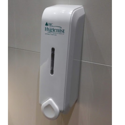 BJC ที่กดสบู่เหลว ที่กดเจลแอลกอฮอล์ Soap Dispenser ทรงหยดน้ำ สวย สีขาว ขนาดจุได้ 350 มิลลิลิตร