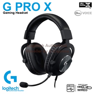 Logitech G Pro X Gaming Headset ประกันศูนย์ 2ปี ของแท้ หูฟังสำหรับเล่นเกม