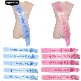 Baby Shower Sash Party ตกแต่งแม่ / ยาย / ป้า / พี่เลี้ยง / พี่สาวใหญ่