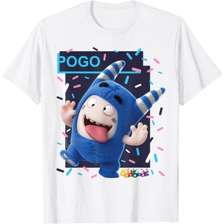 เสื้อยืดผ้าฝ้ายพรีเมี่ยม เสื้อยืด พิมพ์ลาย Oddbods Pogo Fooling Around