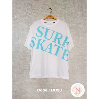 💥พร้อมส่ง เสื้อยืด เสื้อโอเวอร์ไซส์  SURF SKATE