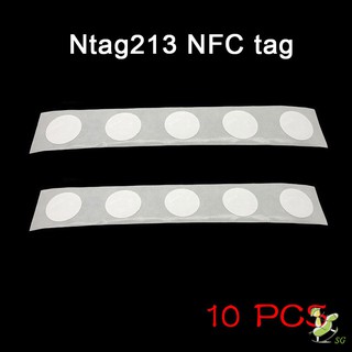 สติ๊กเกอร์ nfc tags 13 . 56 mhz 25 มม. จํานวน 10 ชิ้นสําหรับโทรศัพท์มือถือ