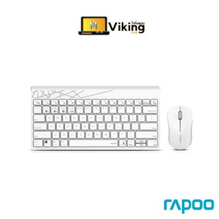 Rapoo รุ่น 8000M Multi-mode Wireless Keyboard &amp; Mouse (KB-8000M-BK)