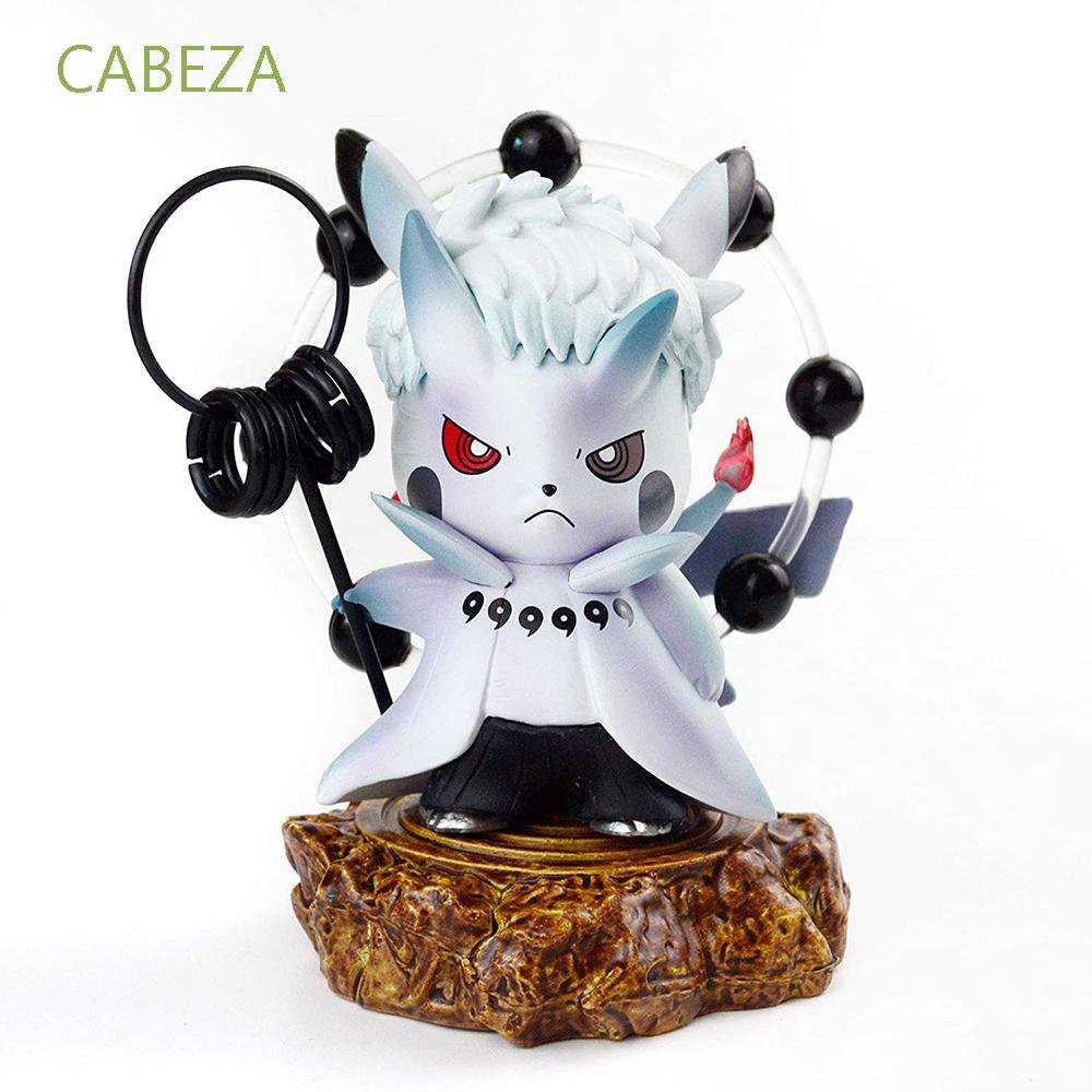 insCABEZA Children Toy Statues GK Pikachu Cosplay Naruto Actions