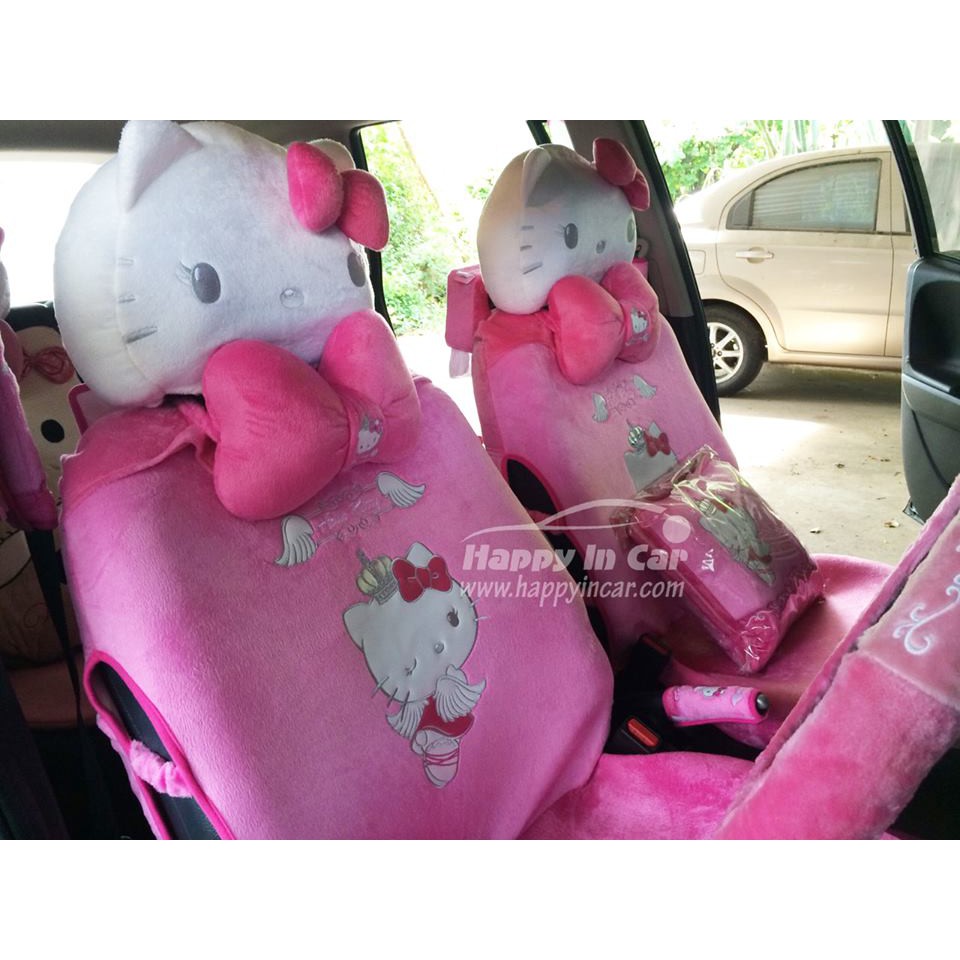 HIC หุ้มเบาะรถยนต์แบบผ้า+หุ้มหัวเบาะ(1ข้าง) ลายลิขสิทธิ์แท้ - รูปที่ 3