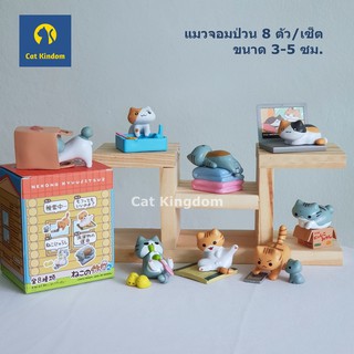 (พร้อมส่ง) กาชาปองแมว โมเดลแมวจอมป่วน 8 ตัว/เซ็ต (แบบที่ 2) ขนาด 3-5 ซม.