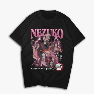 เสื้อยืด ลายการ์ตูนอนิเมะ Kimetsu No Yaiba Nezuko Kamado