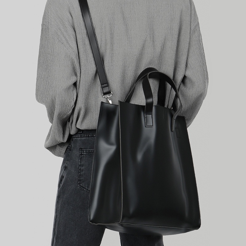 SEOULSHIRTS PREMIUM FOLDOVER BAG กระเป๋าถือสะพายข้าง ขนาดใหญ่ หนัง PU ทนทาน กระเป๋าใส่เอกสารไปทำงาน ไปเที่ยวได้ BAG02