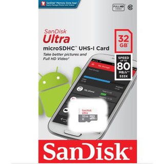 SanDisk Ultra microSD 80MB/s 32GB