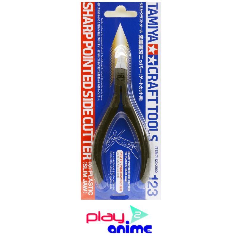 Tamiya 74123 Sharp Pointed Side Cutter คีมสำหรับตัดพลาสติกโมเดล