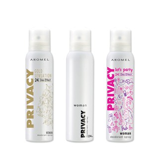 สเปรย์ระงับกลิ่นกาย ไพรเวซี่ ฟอร์ วูเมน 150 มล. PRIVACY FOR WOMEN SPRAY DEODORANT 150 ml